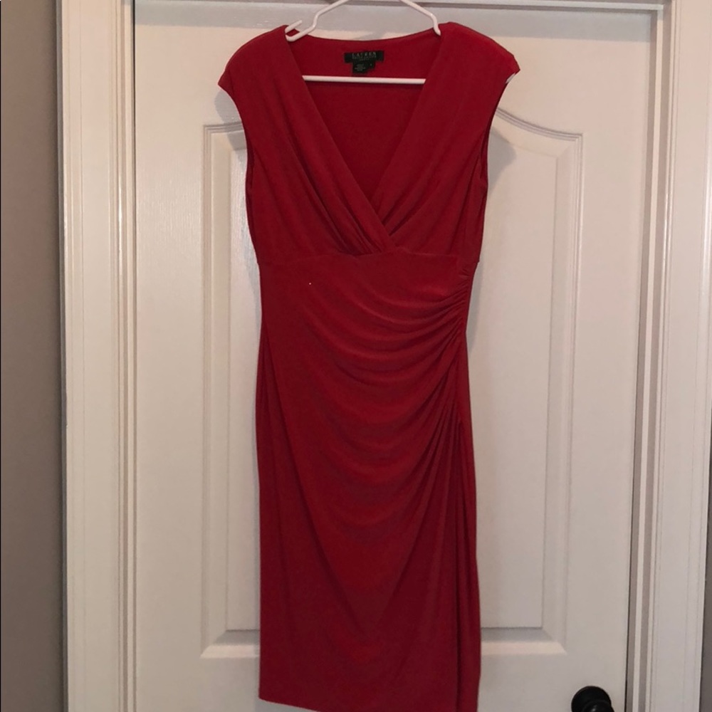 Lauren by Ralph Lauren red dress